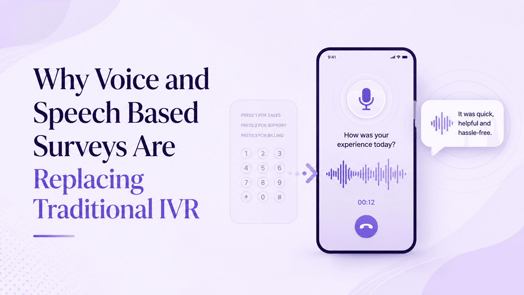 Why Voice and Speech Based Surveys Are Replacing Traditional IVR
