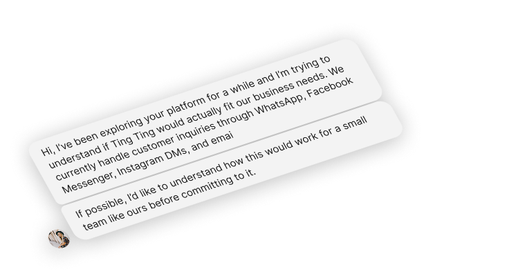 TingTing omni agent message