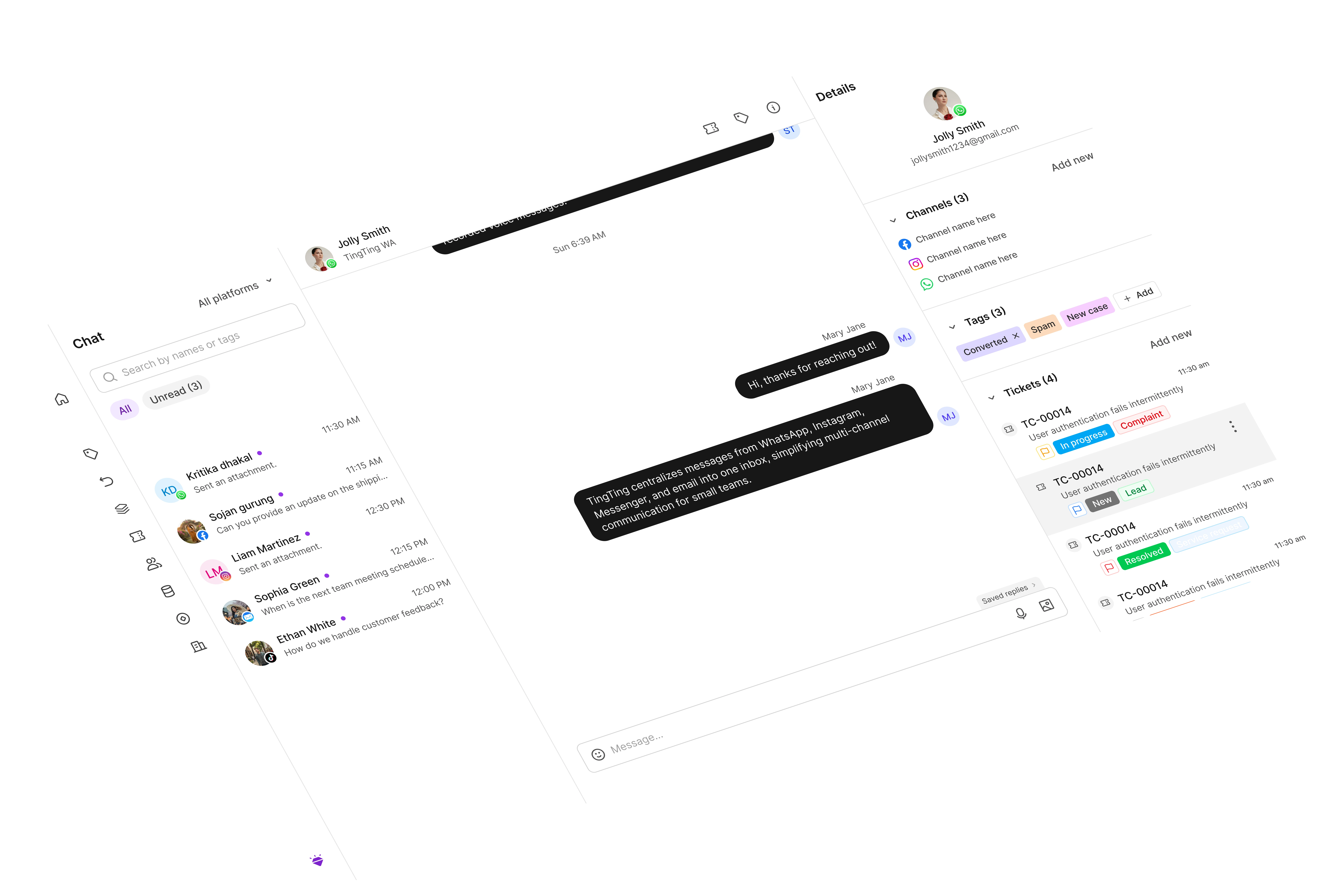 TingTing omni main chat screen